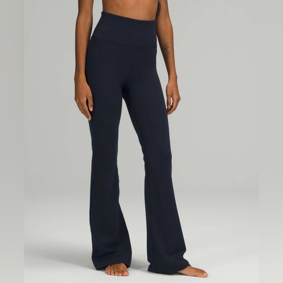 lululemon athletica Pants - Lululemon Groove Super-High-Rise Flared Pant Nulu - True Navy - Size 8